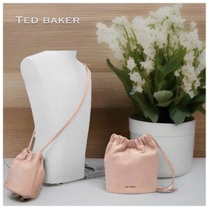 Ted Baker Blush Pink Drawstring Crossbody Bag